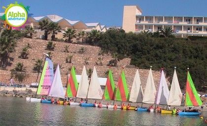 Dinghy sailing in Malta