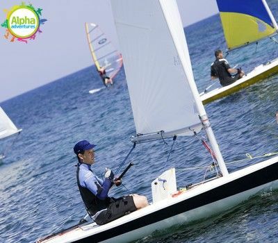 Dinghy sailing in Malta