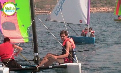 Dinghy sailing in Malta